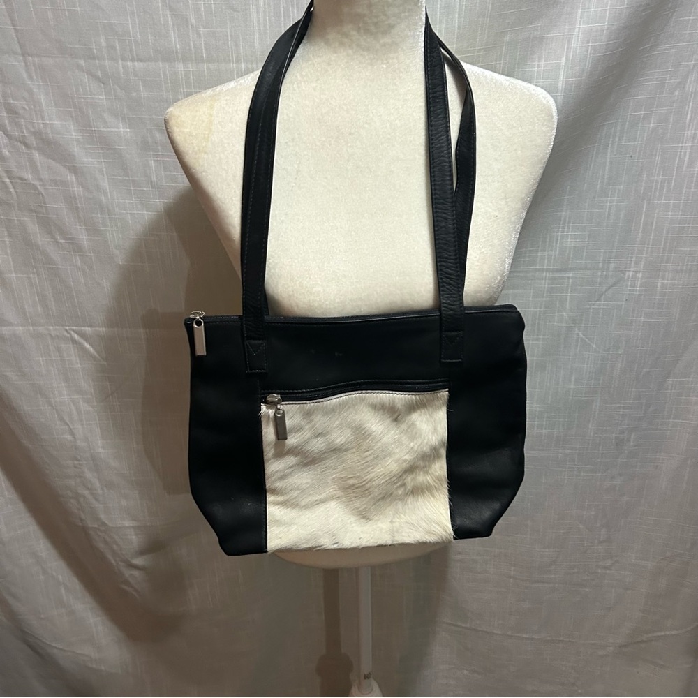 Genuine Leather & animal hair bag